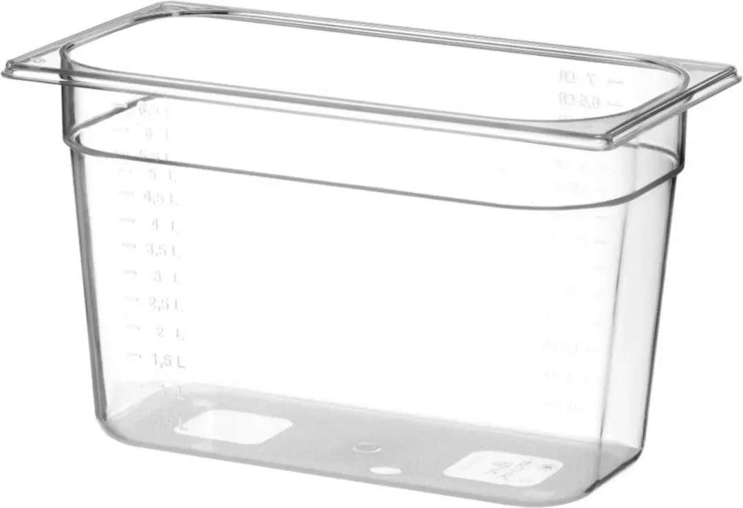 HENDI GN1/1 Polycarbonaat Gastronormbak 4L - Transparant