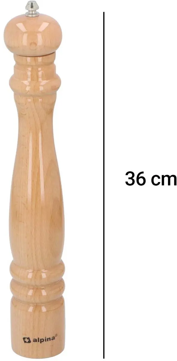 Alpina Pepermolen Extra Groot 5,4x40cm - Beukenhout