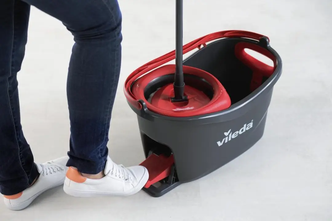 Vileda Turbo Mopset Pedaalsysteem 6L - Grijs & Rood - afbeelding 6 van 6