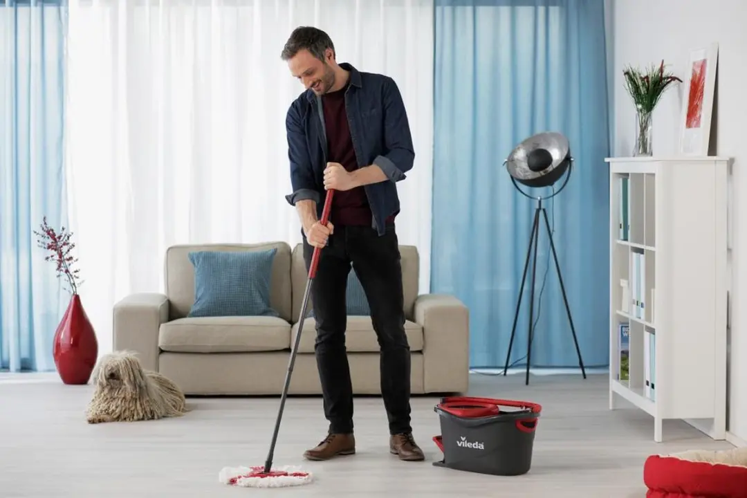 Vileda Turbo Mopset Pedaalsysteem 6L - Grijs & Rood