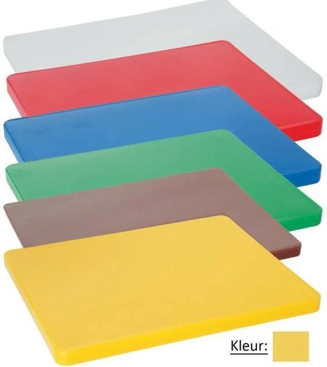 HENDI Gele Snijplank HACCP-gecertificeerd HDPE 450x300mm
