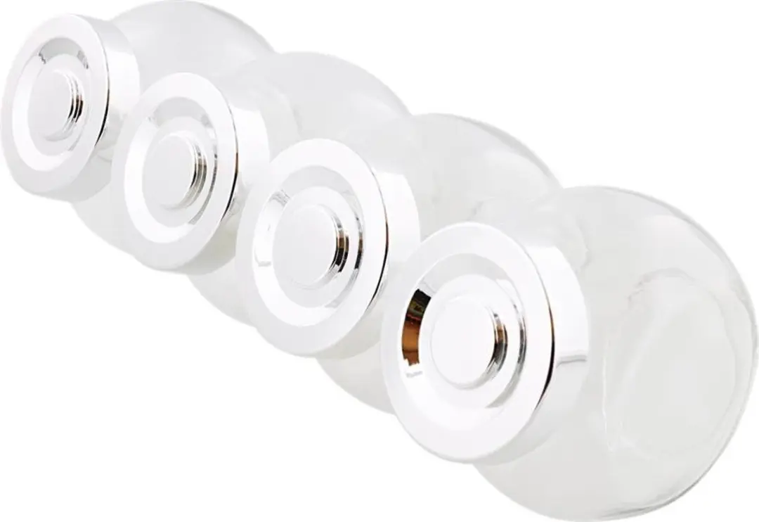 Alpina Glazen Kruidenpotjes 0.30L - Set van 4
