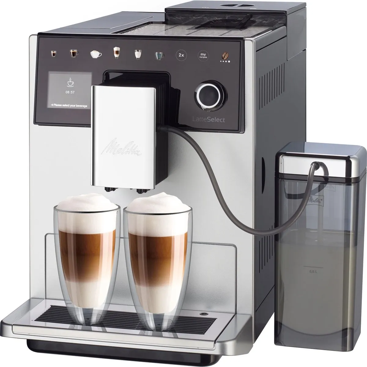 Melitta F630-201 koffiezetapparaat Volledig automatisch Combinatiekoffiemachine 1,8 l