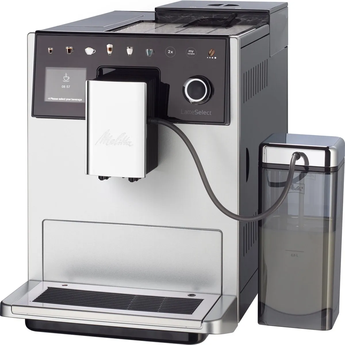 Melitta F630-201 Volledig Automatisch Koffiezetapparaat - 1,8L - Zilver - afbeelding 6 van 6
