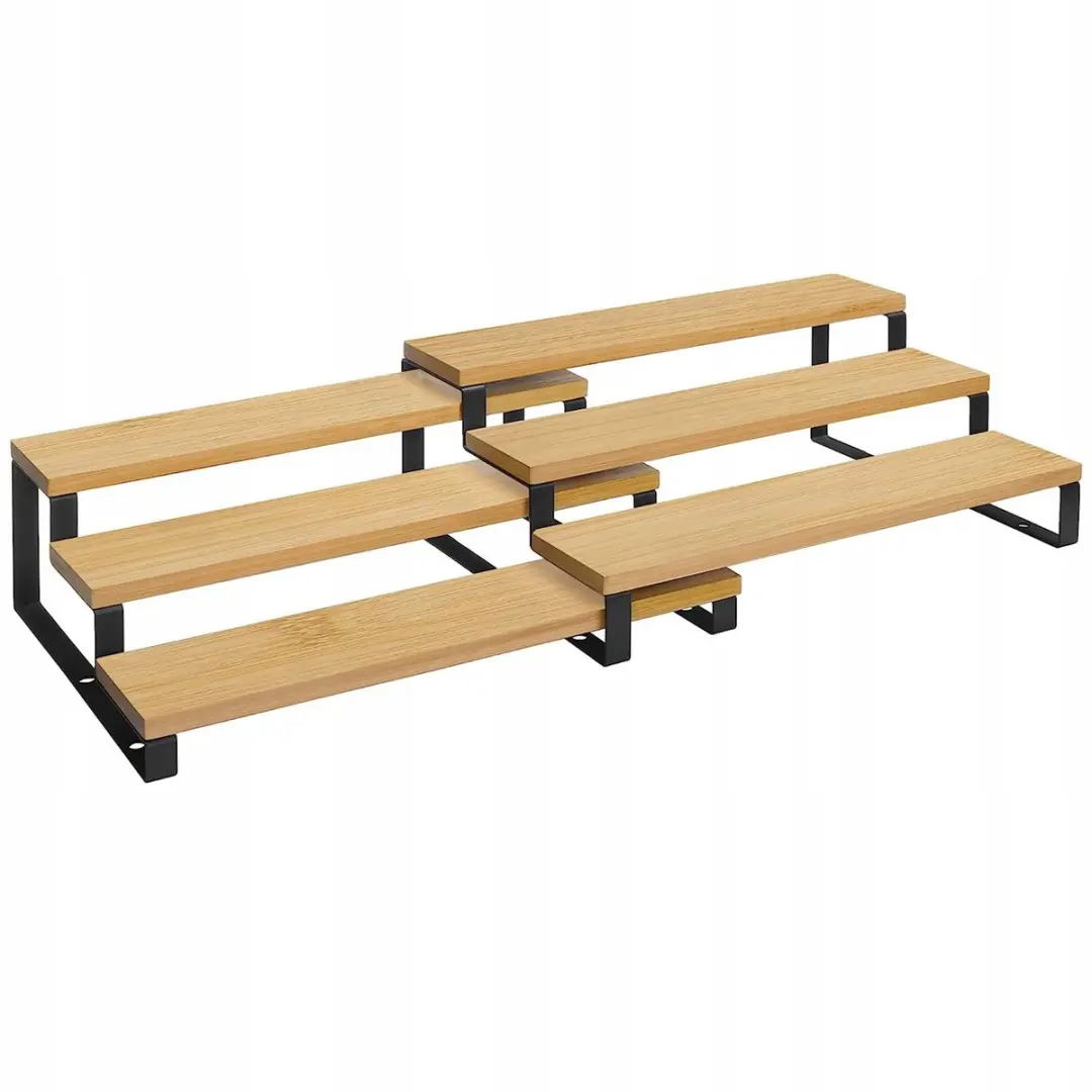 Songmics Keukentang Set Organizer - Natuurlijk/Zwart - 2 Stuks