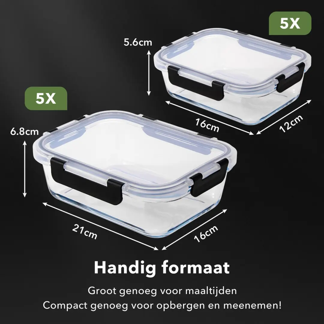 Bardi 12-delige Groentesnijder 11-in-1 - Zwart