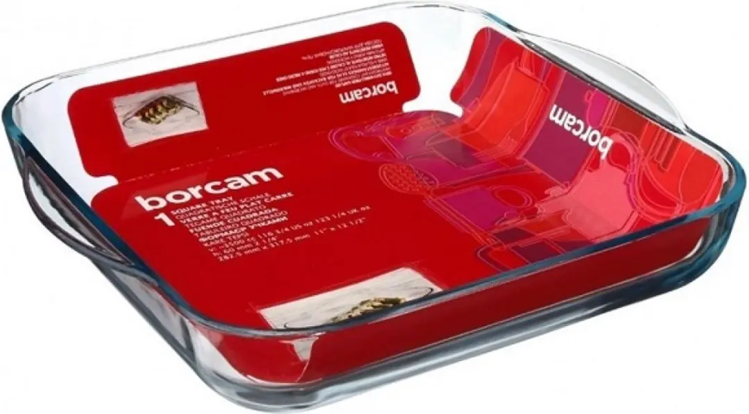 Pasabahce Borcam Ovenschaal 3.2L - 28cm - Rood