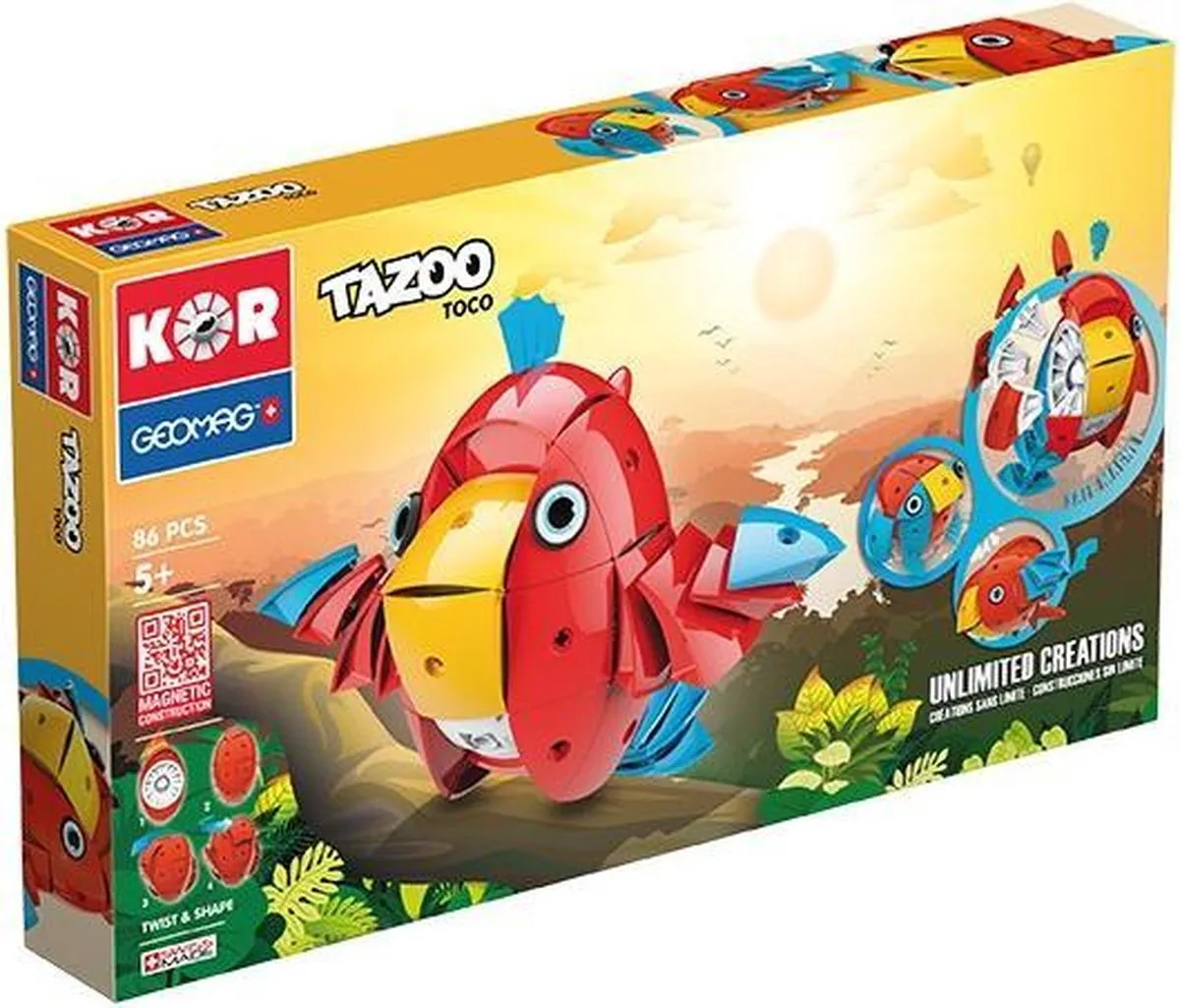 Geomag Kor Tazoo Toco Bouwset 86-delig