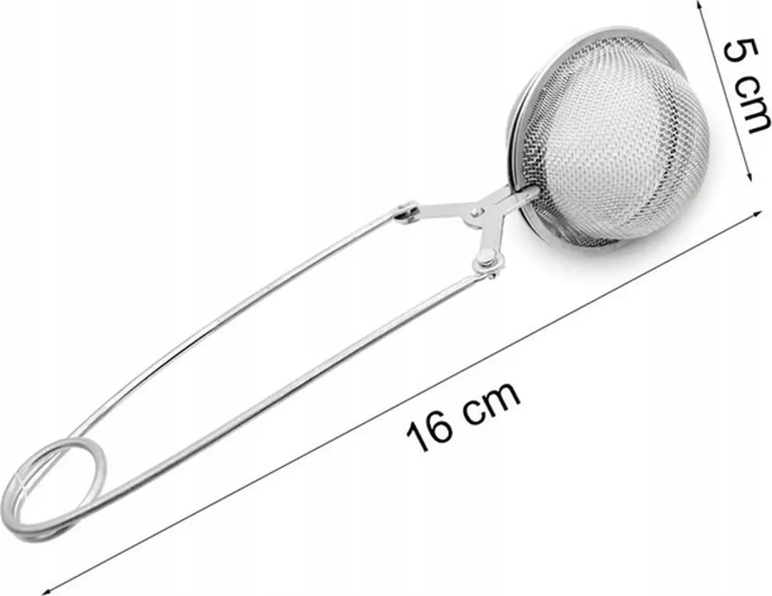 Meyerhoff Theezeef RVS Thee Ei 16x5cm - Fijnmazig - Zilver