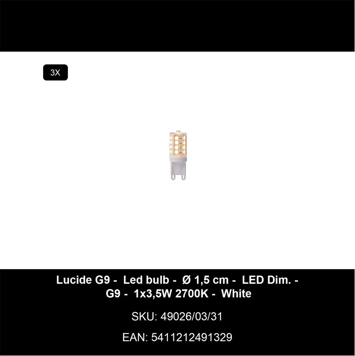 Lucide SENTINO Tafellamp Ø30cm - 3xG9 - Taupe