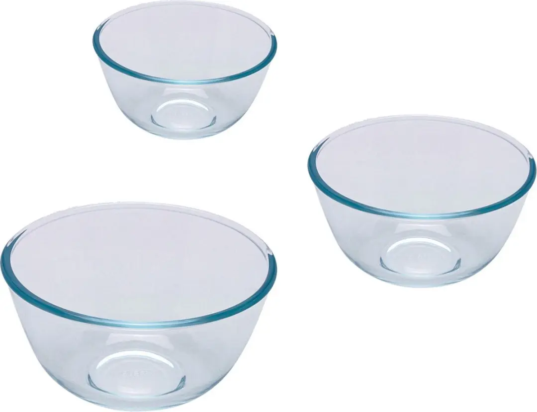 PYREX Classic Prepware Mengkom Set 3 Stuks - 0,5L/1L/2L