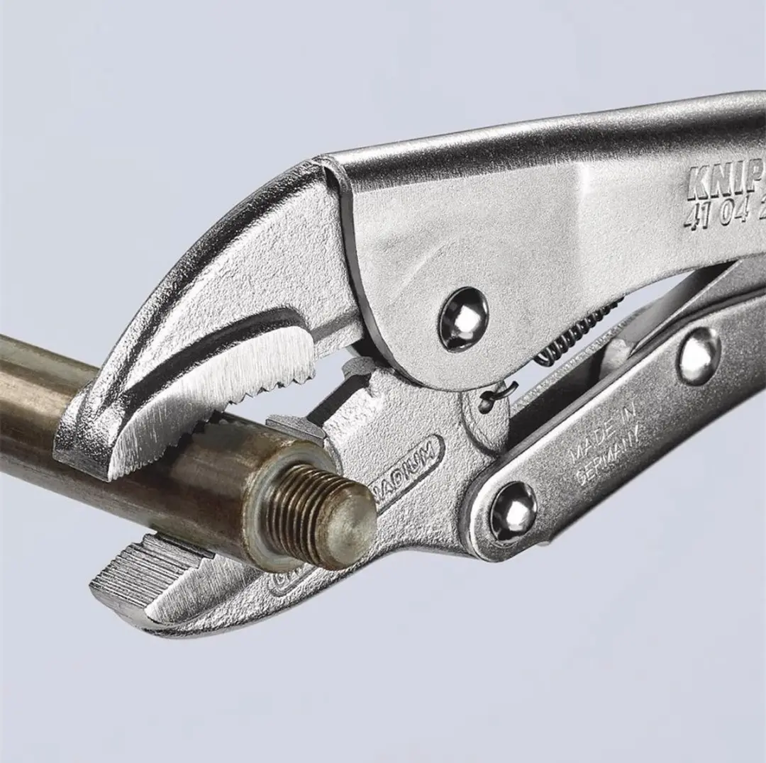 Knipex 41 04 250 Klemtang Rond Materiaal 250mm - Zilver