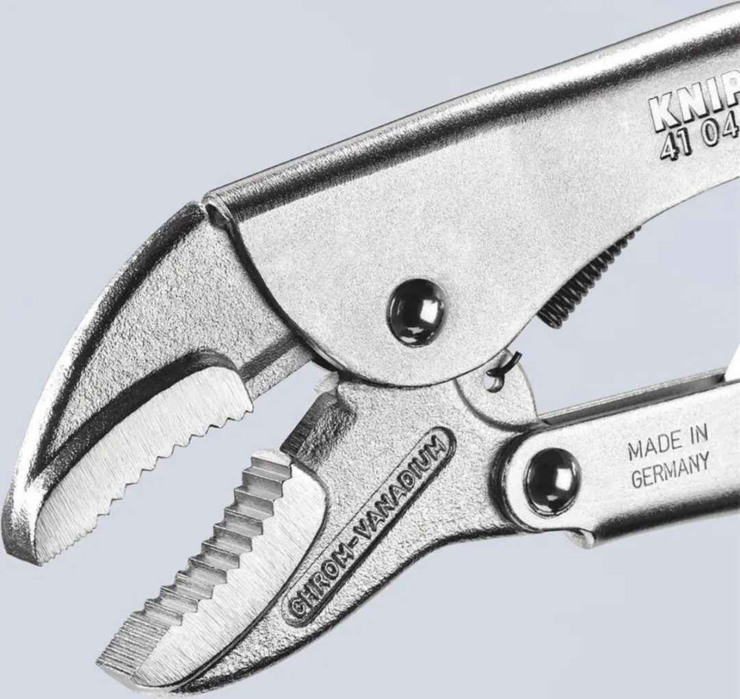 Knipex 41 04 250 Klemtang Rond Materiaal 250mm - Zilver