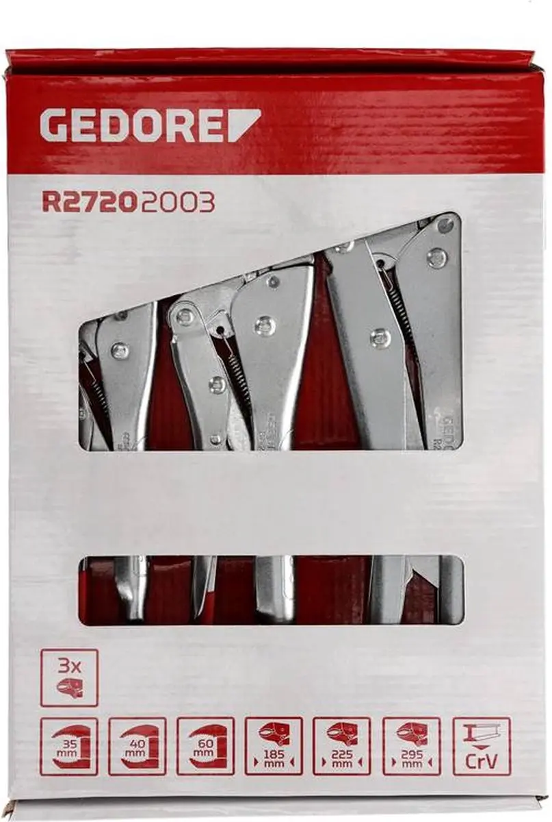 Gedore RED R27202003 Griptangset - 3-delig