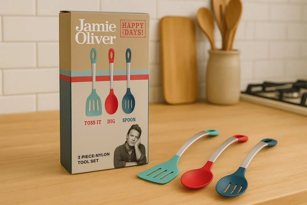 Jamie Oliver Spatelset 3-delig - Hittebestendig Nylon - Multi