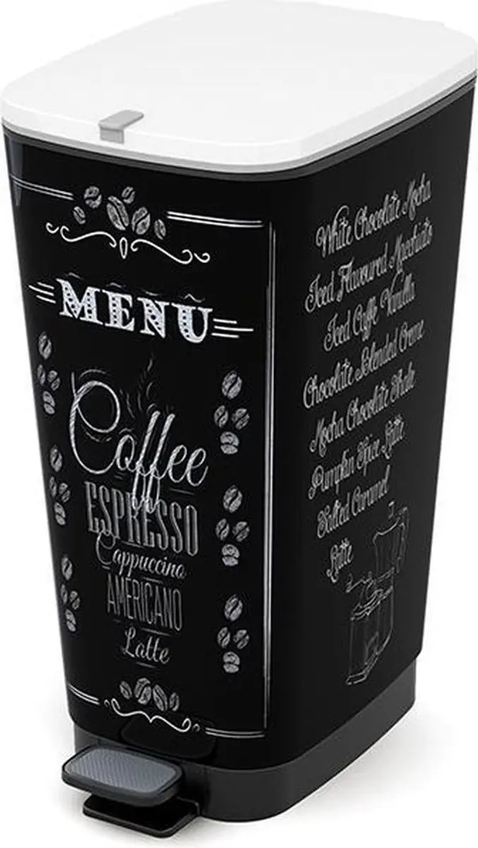 KIS Chic Bin Coffee Menu Prullenbak 50L