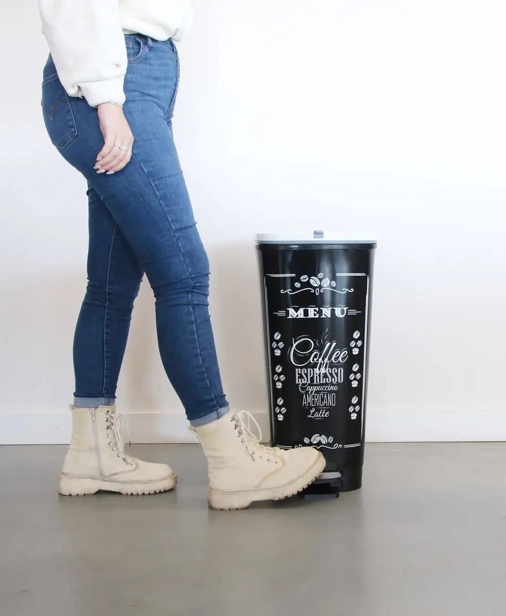 KIS Chic Bin Coffee Menu Prullenbak 50L - MPN 8071900-1790