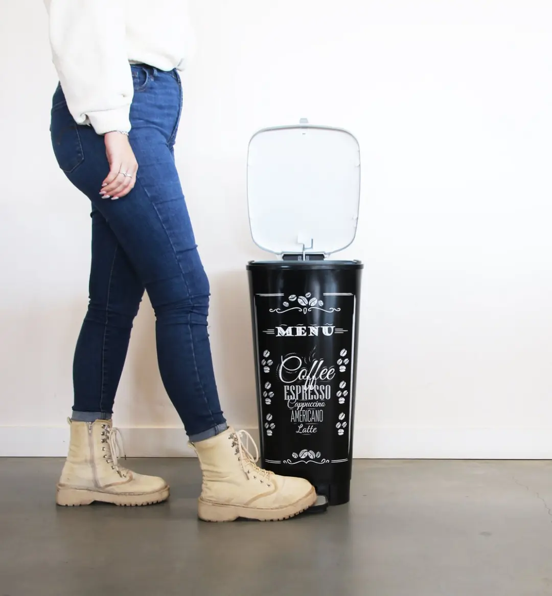 KIS Chic Bin Coffee Menu Prullenbak 50L - MPN 8071900-1790