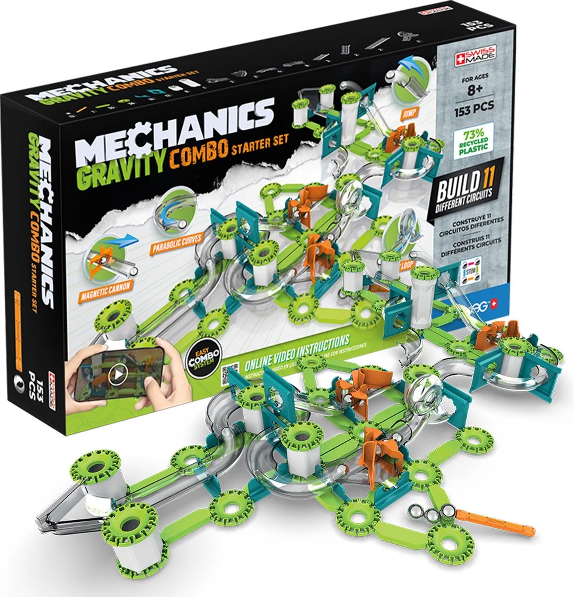 Geomag Mechanica Gerecycled Combo Startset 153 Stuks - Multikleur