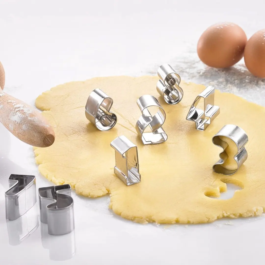 Westmark Koekjesvormen Cijfers 0-9 - 9 Stuks - Zilver