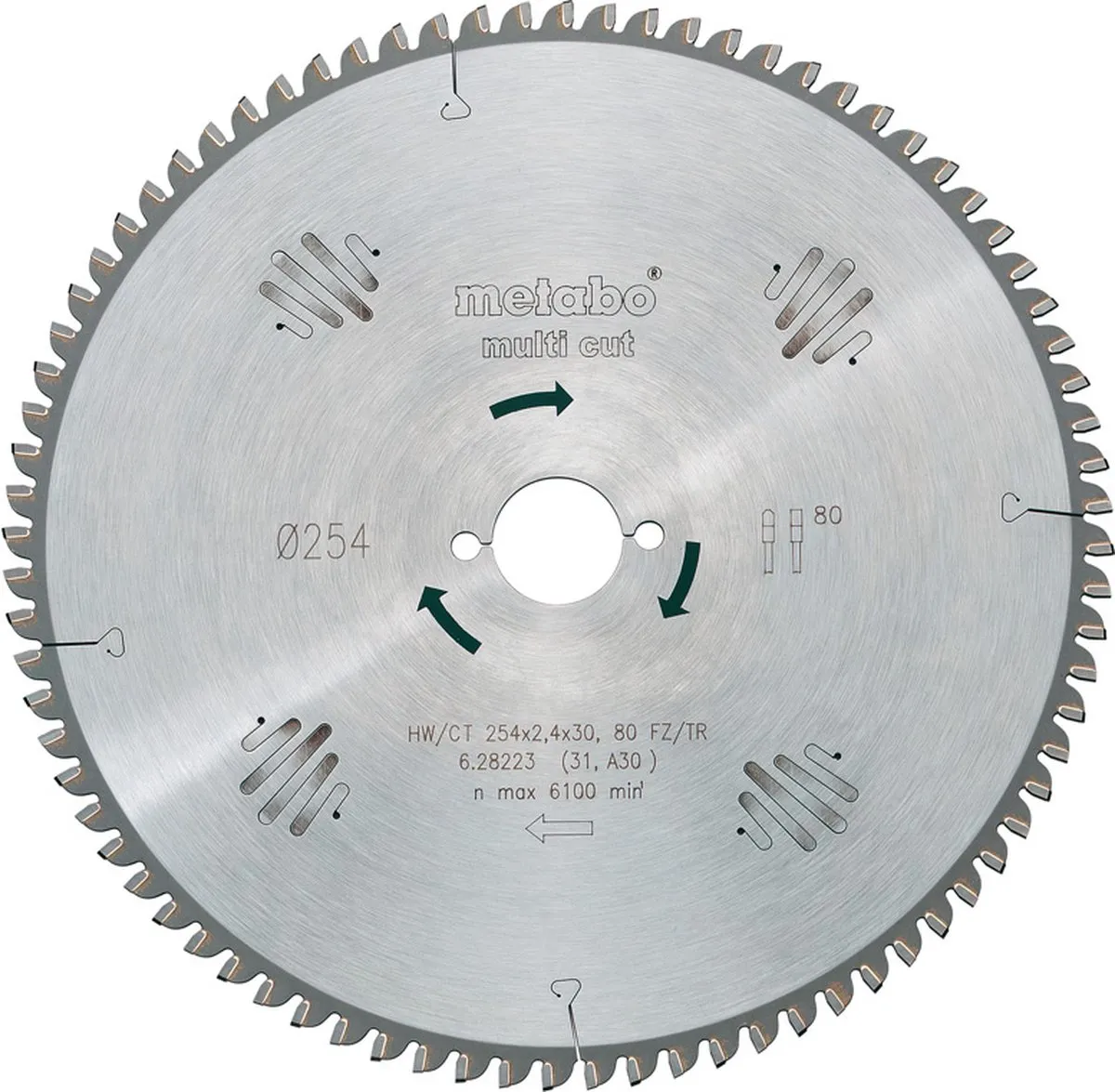 Metabo 628093000 Multi Cut Cirkelzaagblad 254mm