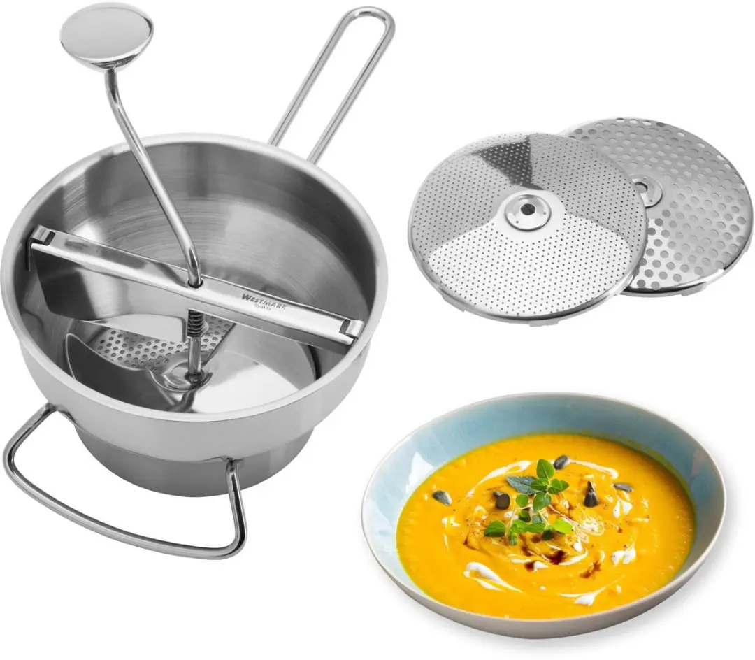 Westmark Finoletta Passeermachine Drie Schijven RVS 20cm