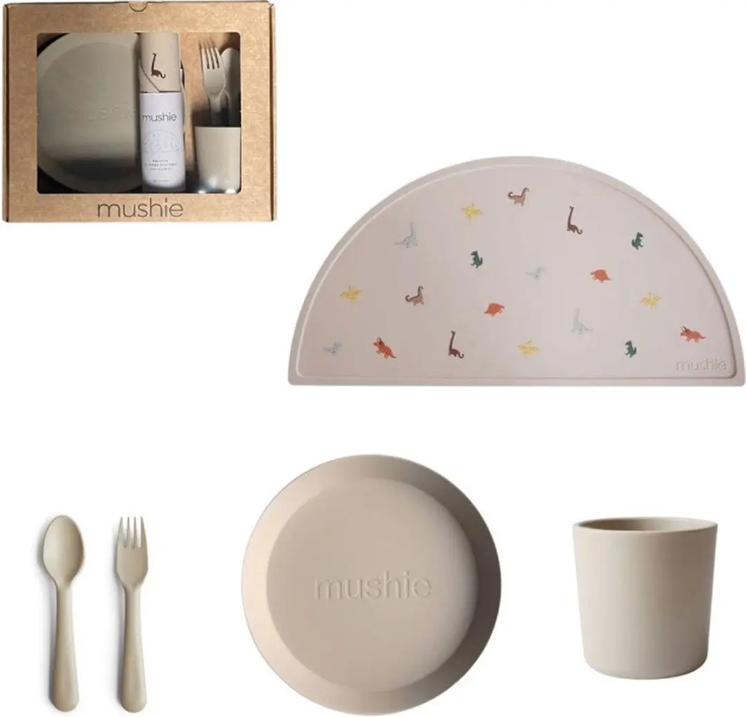 Mushie Giftbox Kinderservies Rond