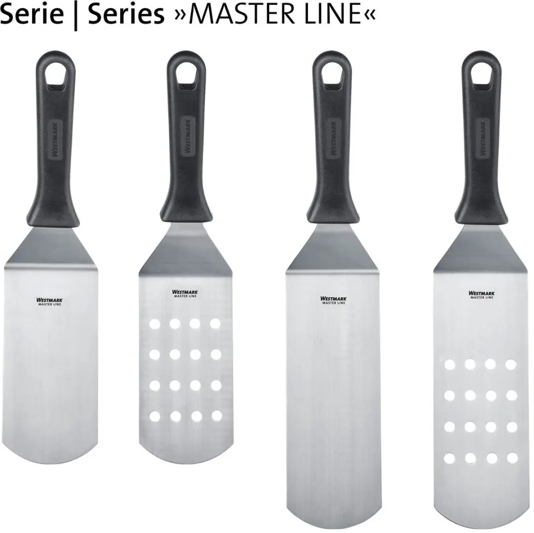 Westmark Master Line Spatel Set 2-delig - Roestvrij staal - Zwart/zilver