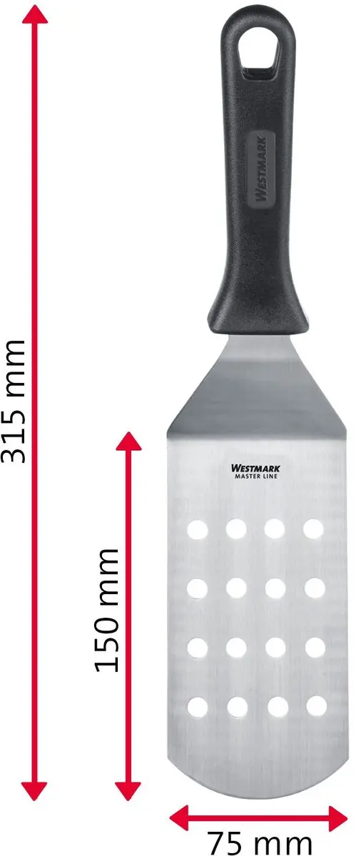 Westmark Master Line Spatel Set 2-delig - Roestvrij staal - Zwart/zilver