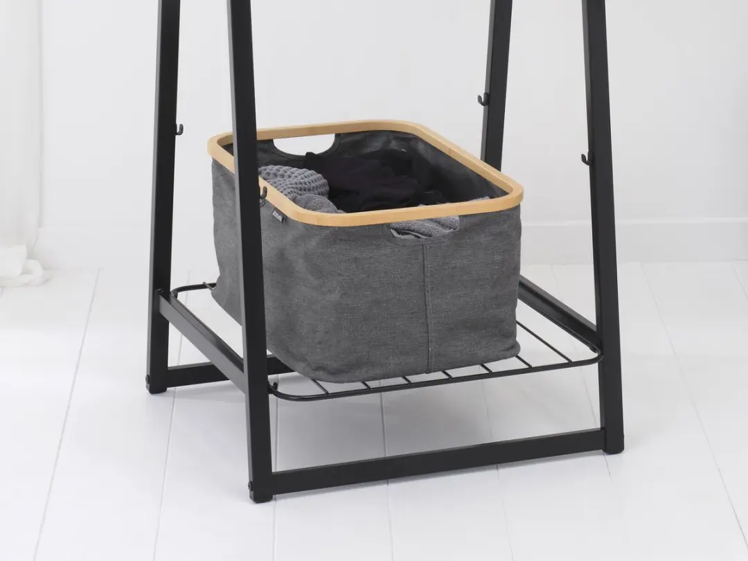 Brabantia Wasmand 40L Pepper Black - Opvouwbaar