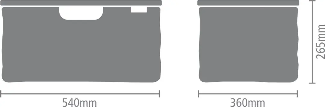 Brabantia Wasmand 40L Pepper Black - Opvouwbaar