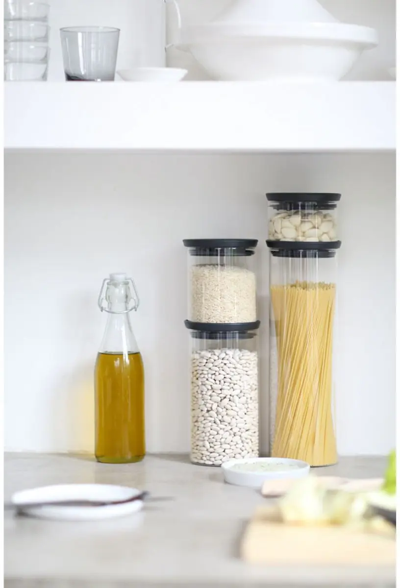 Brabantia Voorraadpot Glas 0,3L - Stapelbaar