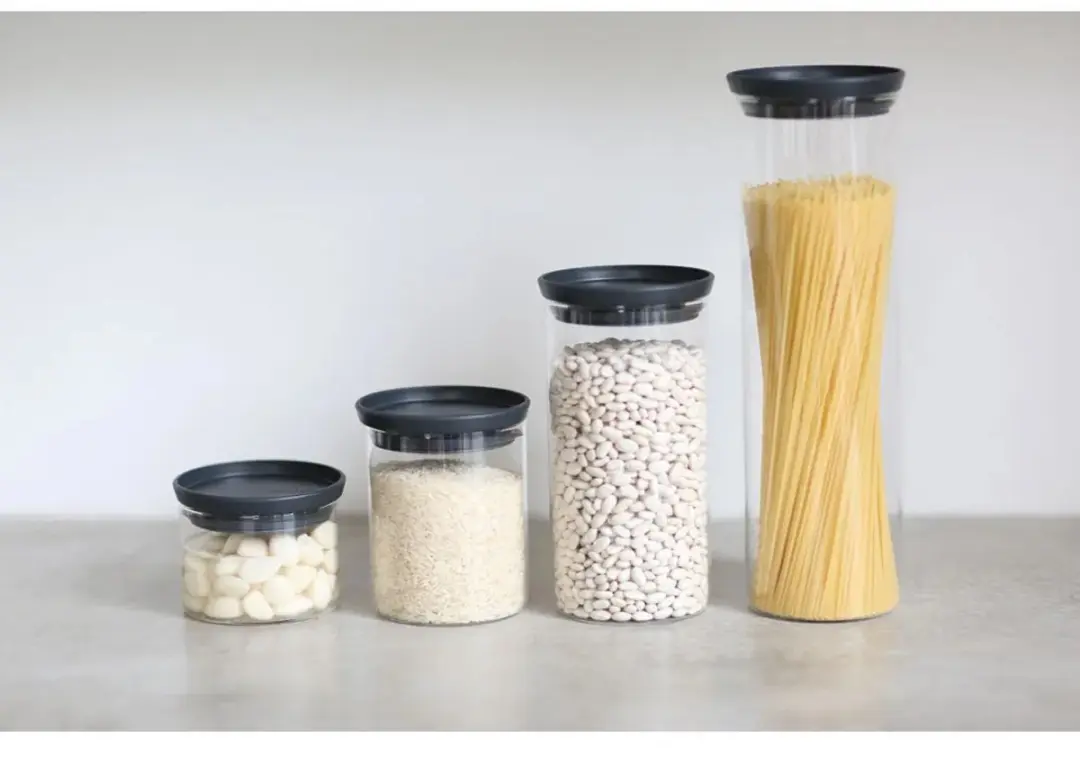 Brabantia Voorraadpot Glas 0,3L - Stapelbaar