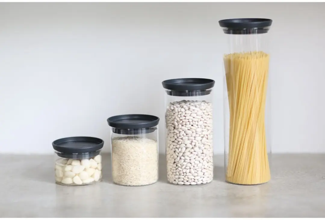 Brabantia Voorraadpot Glas 0,3L - Stapelbaar