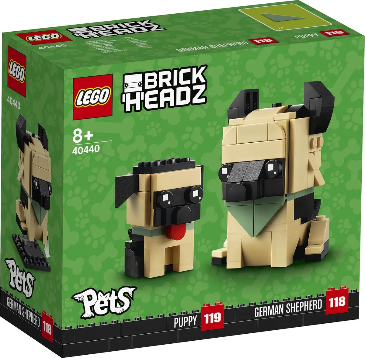 LEGO Brickheadz Pets 40440 Duitse Herder met Puppy