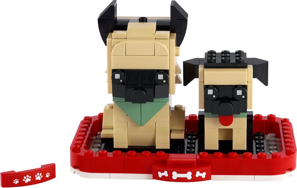 LEGO Brickheadz Pets 40440 Duitse Herder met Puppy - 247 Stukken - afbeelding 6 van 6