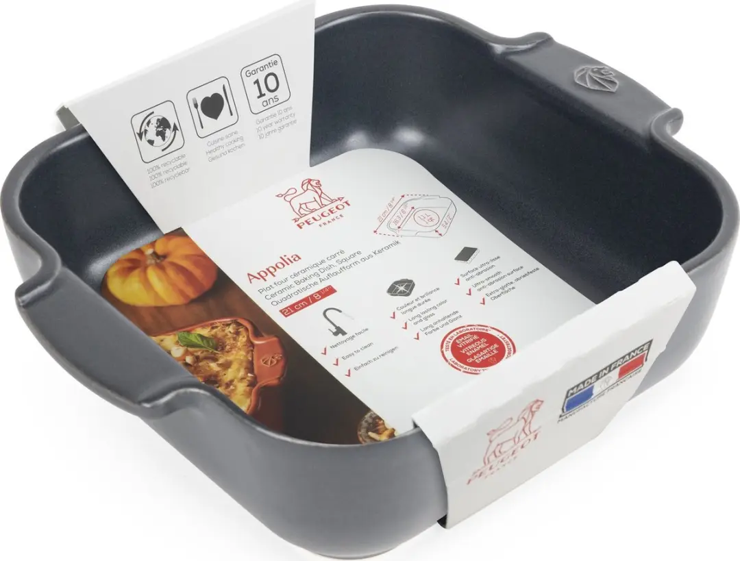 Peugeot Appolia Ovenschaal 21cm - Leisteen - Grijs