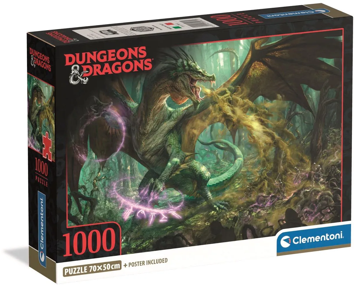Clementoni Dungeons & Dragons Puzzel 1000 Stuks