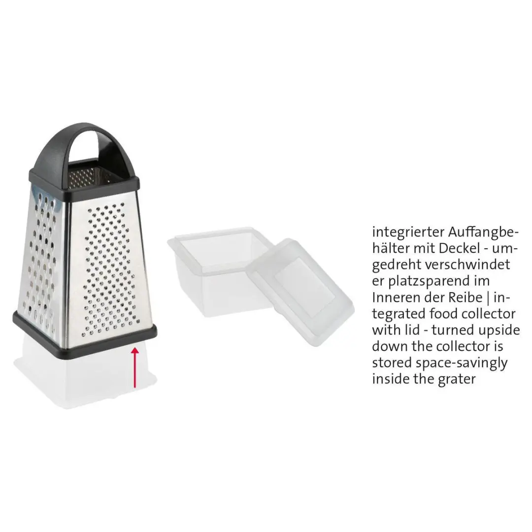 Westmark Vierzijdige Groenterasp 11882260 - Zwart/Zilver