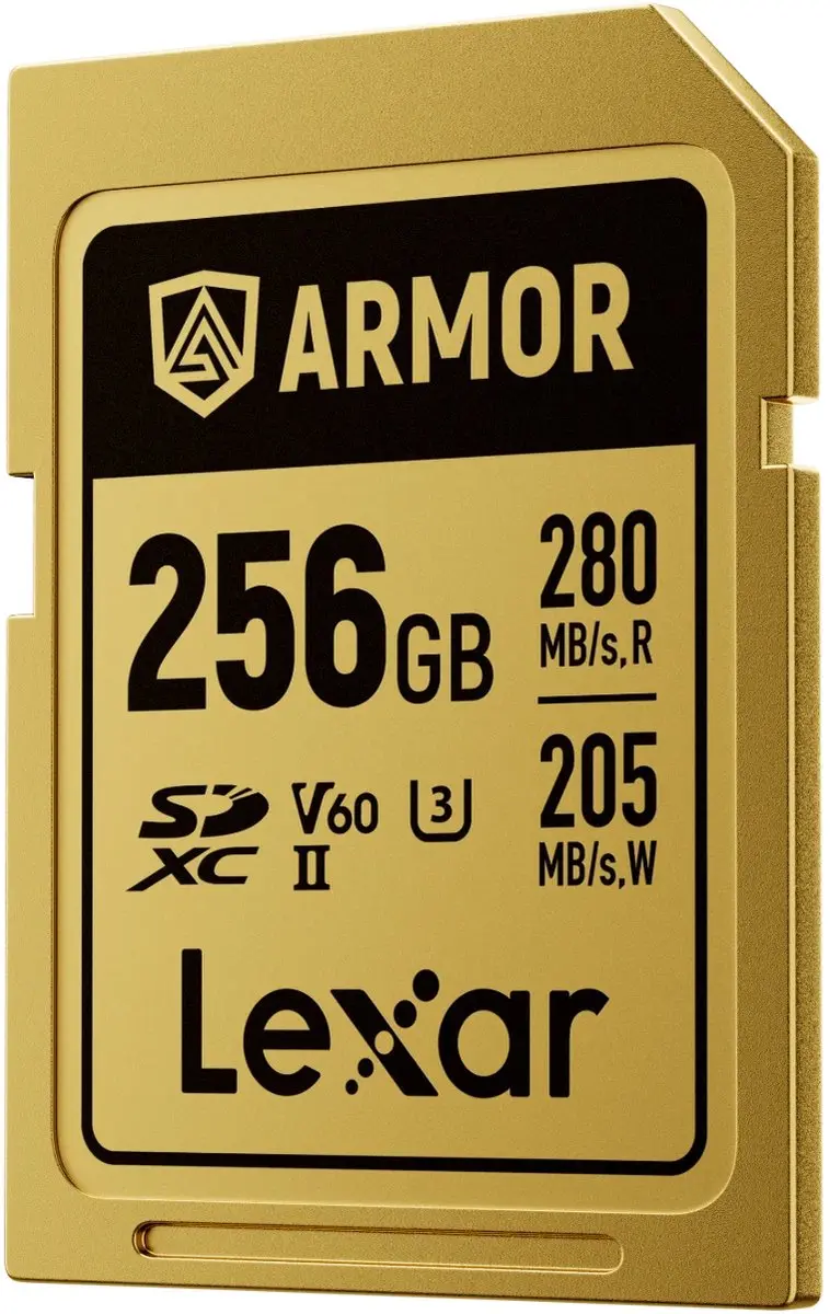 Lexar SDXC Pro Gold Series ARMOR UHS-II 256GB - V60 - afbeelding 6 van 6