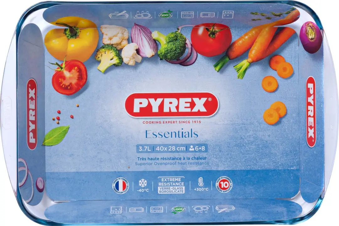 PYREX Ovenschaal 3,7L - 40x27x5,5cm - Transparant