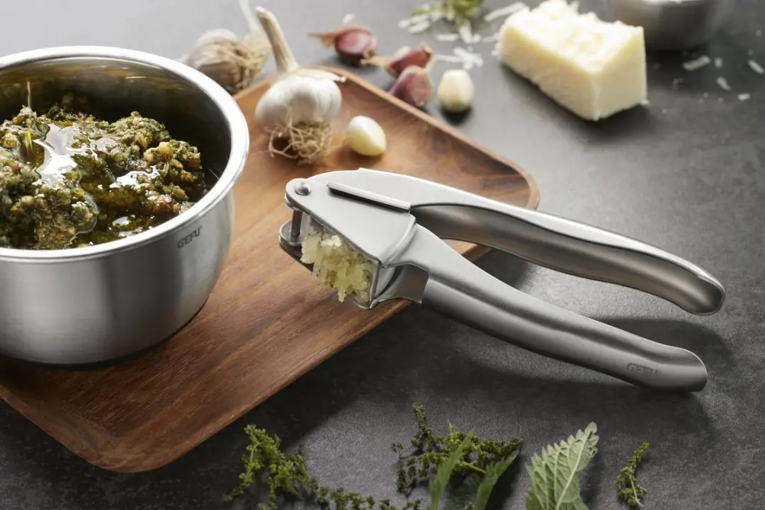 GEFU IMPRENSA Knoflookpers 4006664134569 - RVS - Zilver