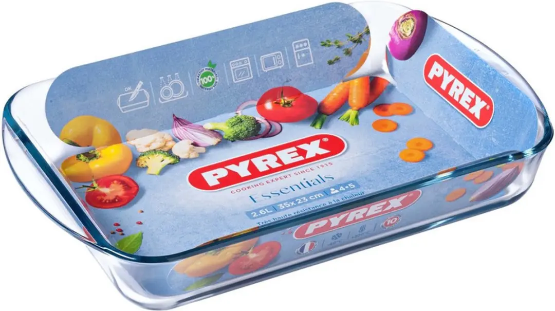 PYREX Classic Rechthoekige Ovenschaal 2,6L - 2 Stuks