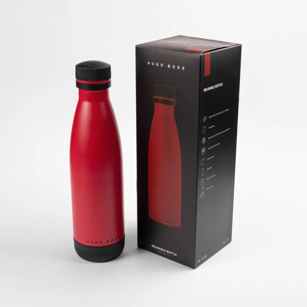 Hugo Boss Gear Matrix Zakfles 6.7cm - Rood - afbeelding 6 van 6