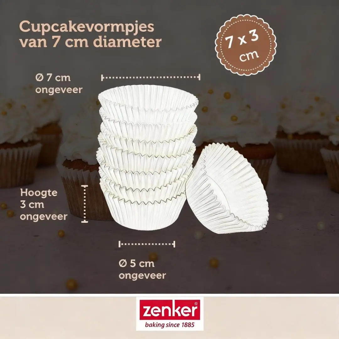 Zenker Smart Pastry Muffinvormpjes 7cm - 100 Stuks