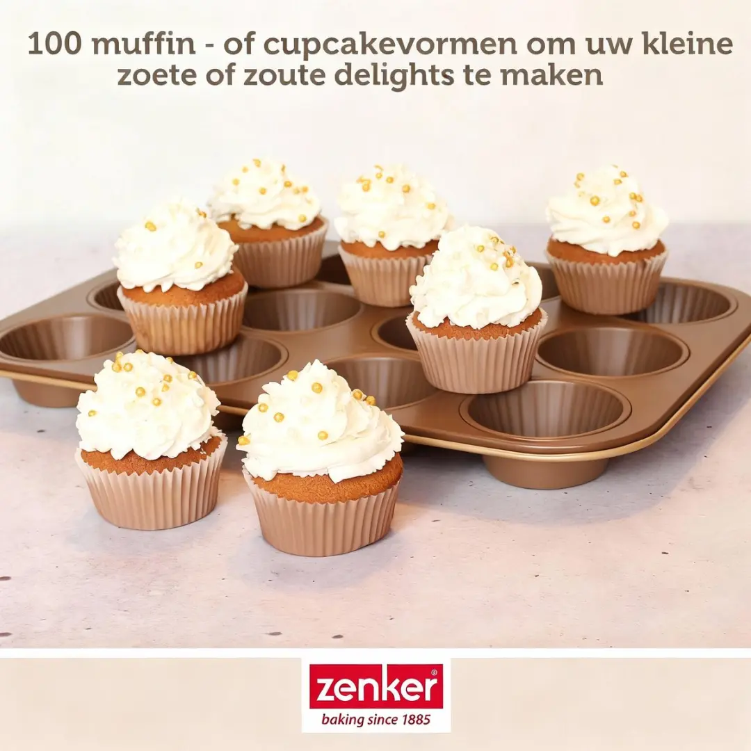 Zenker Smart Pastry Muffinvormpjes 7cm - 100 Stuks