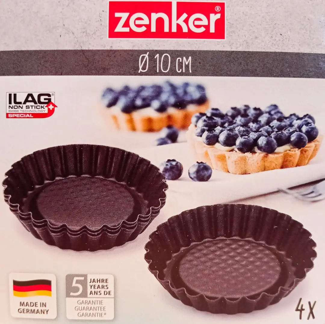 Zenker Taartvormen Set 10cm - 4 Stuks - Zwart