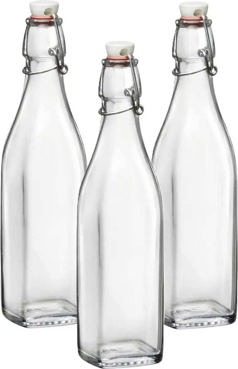 Bormioli Rocco Beugelfles 1L - 3 Stuks