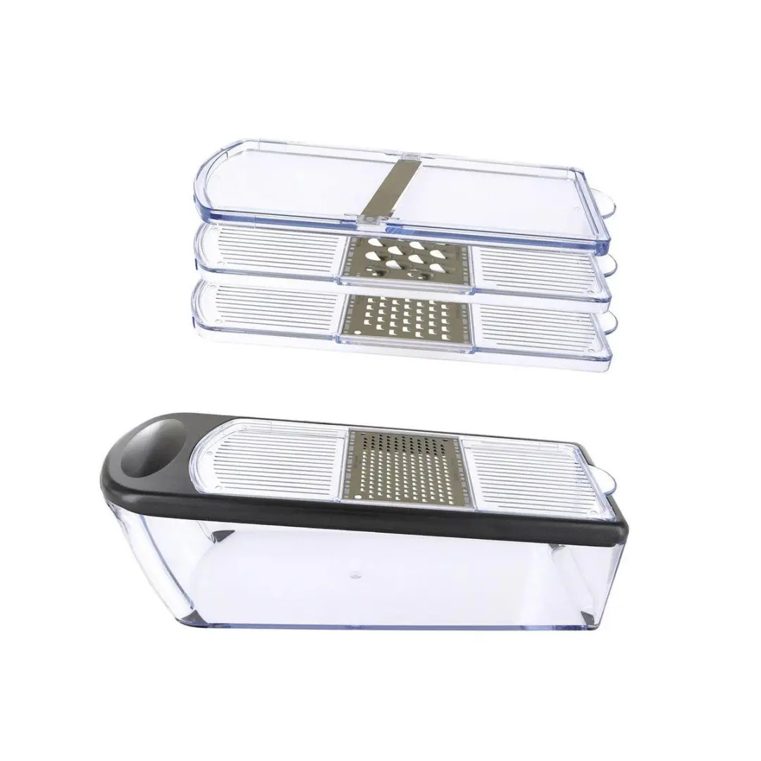 Westmark Rasp- en Schaal Set 14352260 - 4 Rosten - Transparant/Zwart