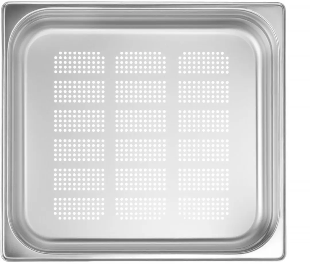 HENDI Gastronormbak Geperforeerd 3L - 40mm - Roestvrij staal